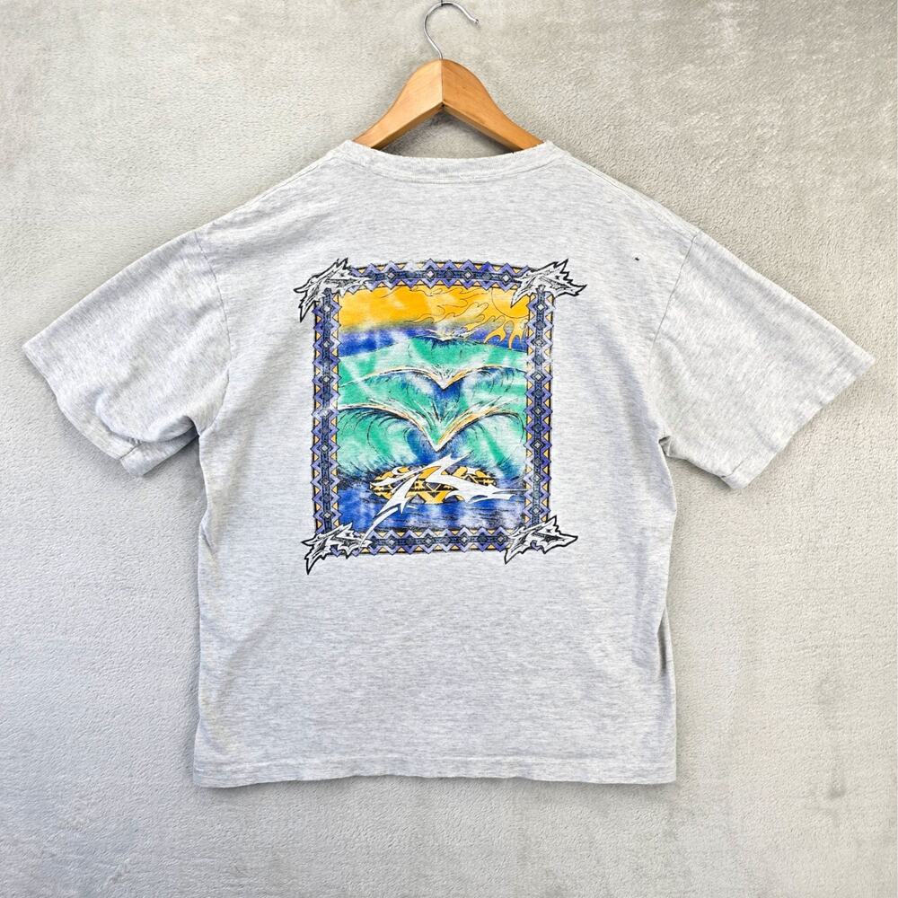 Vintage 90s Rusty Surfwear Shirt Mens Large Single Stitch Surf Skate Distressed